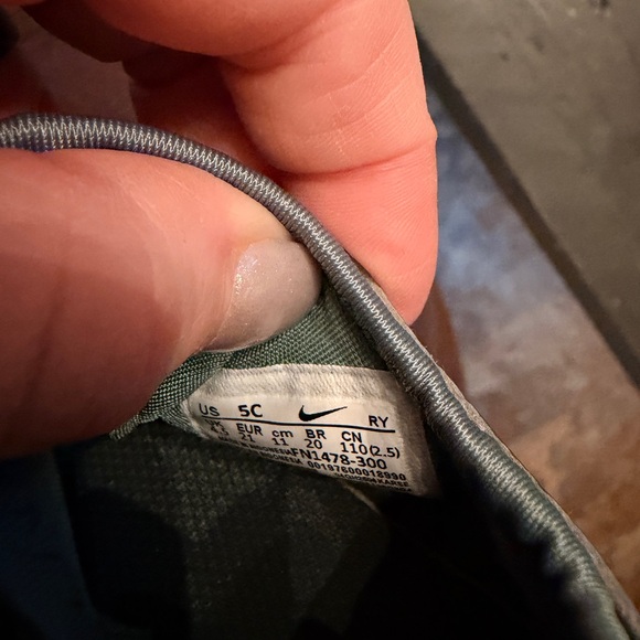 Nike Kids Teal Slip-On Sneakers - Picture 5 of 6